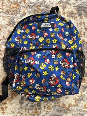 Nintendo Super Mario Blue Kids Backpack